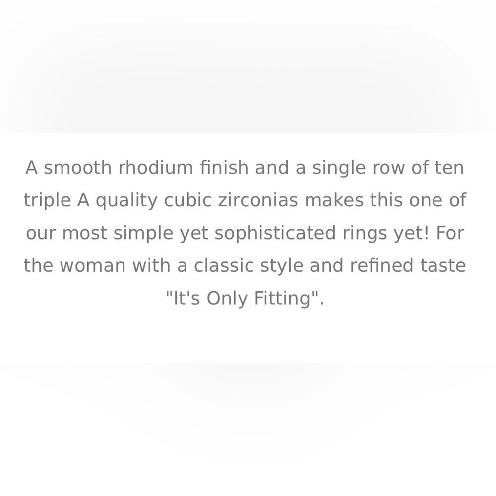 🇨🇦🆕5th Avenue Rhodium Ring - Picture 8 of 16